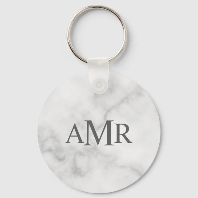 Classic Personalized Monogram Keychain (Front)