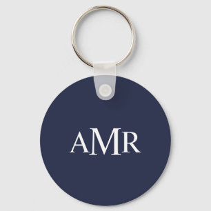 Classic Personalized Monogram Keychain