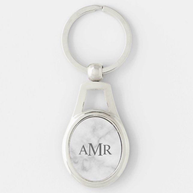 Classic Personalized Monogram Keychain (Front)