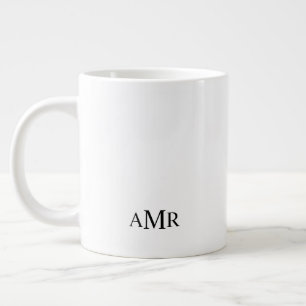 Classic Personalized Monogram Large Coffee Mug