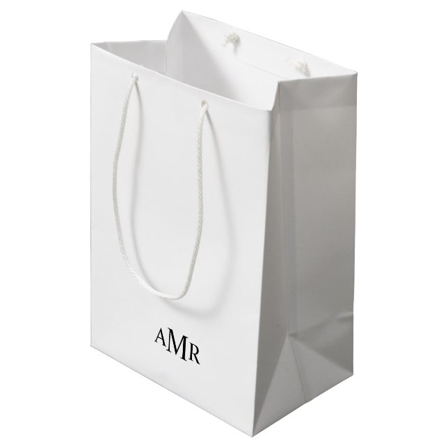 Classic Personalized Monogram Medium Gift Bag (Front Angled)