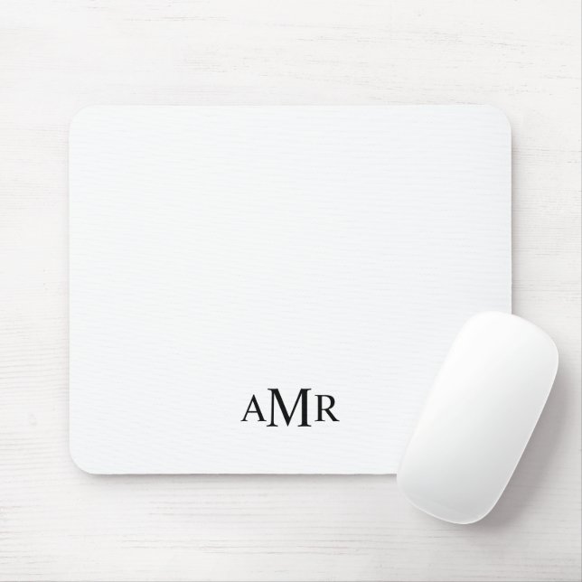 Classic Personalized Monogram Mouse Pad (With Mouse)