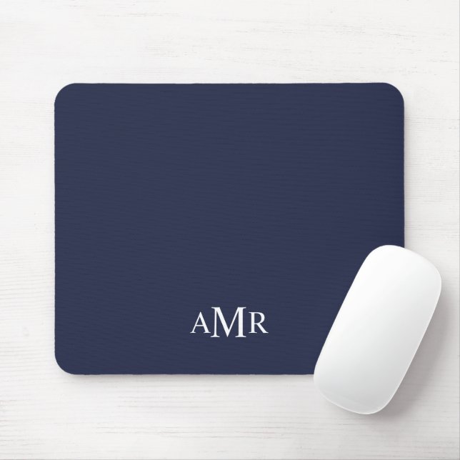 Classic Personalized Monogram Mouse Pad (With Mouse)