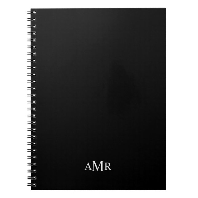 Classic Personalized Monogram Notebook (Front)
