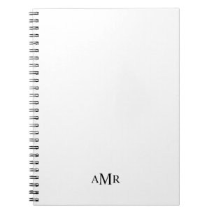 Classic Personalized Monogram Notebook