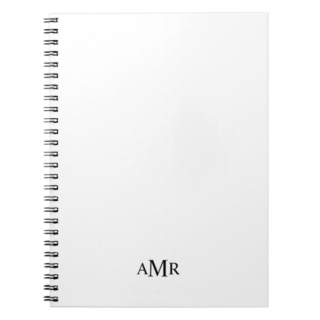 Classic Personalized Monogram Notebook (Front)
