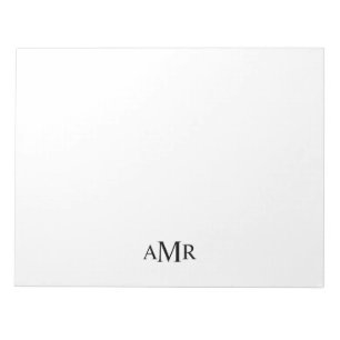 Classic Personalized Monogram Notepad