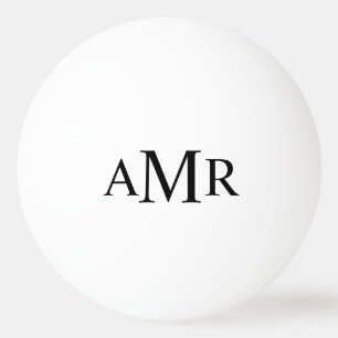 Classic Personalized Monogram Ping Pong Ball