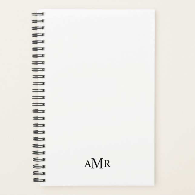 Classic Personalized Monogram Planner (Front)