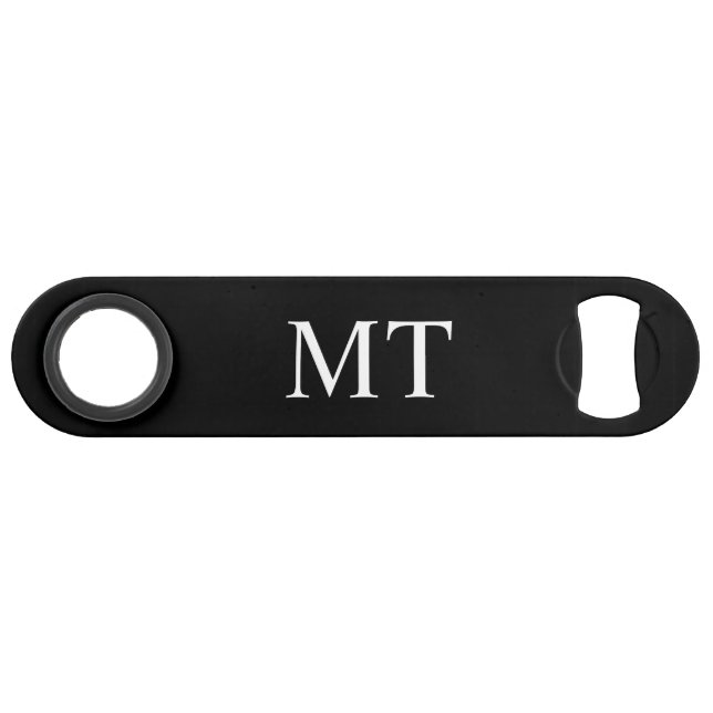 Classic Personalized Monogram Speed Bottle Opener (Front (Horizontal))