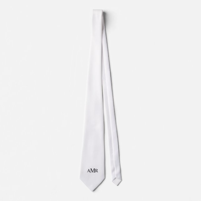 Classic Personalized Monogram Tie (Front)