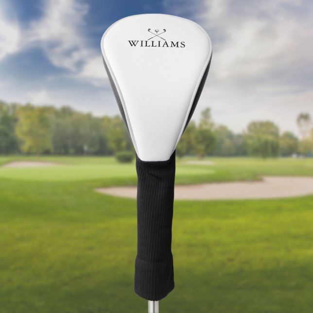 Classic Personalized Name Golf Clubs Head Cover (Creator Uploaded)