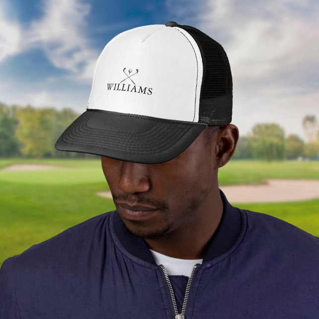 Classic Personalized Name Golf Clubs Trucker Hat (Creator Uploaded)