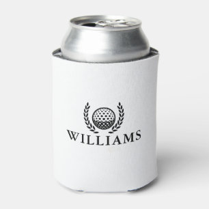 Classic Personalized Name Monogram Can Cooler