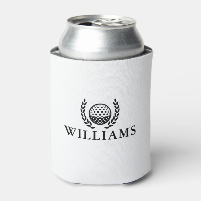 Classic Personalized Name Monogram Can Cooler (Can Front)