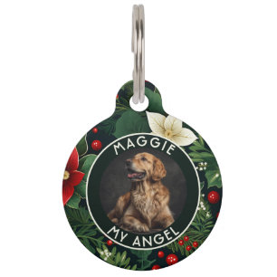Classic Personalized Pet Gift Xmas Print  Tag
