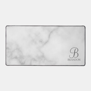 Classic Personalized Script Monogram and Name Desk Mat