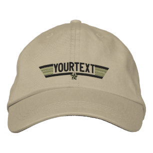 Classic Personalized Star Wings Your Text Embroidered Hat