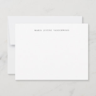 Classic Personalized Stationery Card