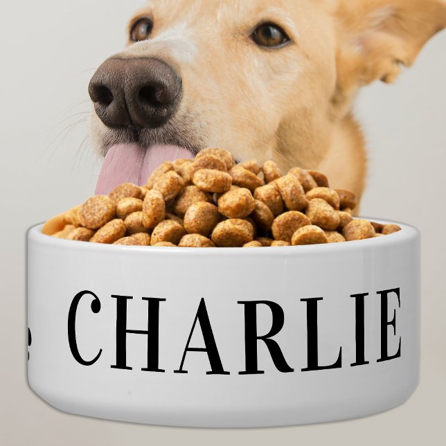 Classic Pet Dog Personalized Food Water Ceramic (Creator Uploaded)