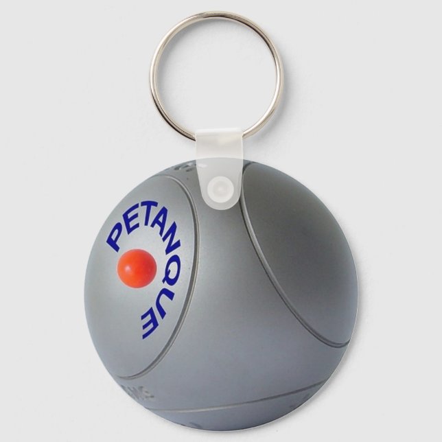 Classic Petanque ball design Keychain (Front)