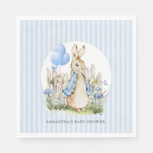 Classic Peter Rabbit Baby Shower Boy Napkin