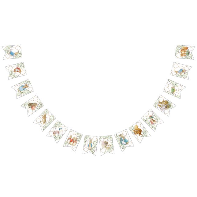 Classic Peter the Rabbit Baby Shower Bunting Flags (All)