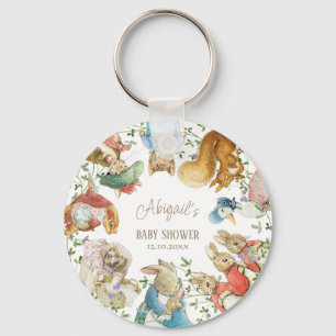Classic Peter the Rabbit Baby Shower Keychain