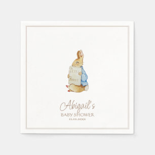 Classic Peter the Rabbit Baby Shower Napkin