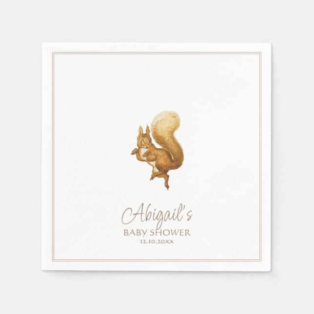 Classic Peter the Rabbit Baby Shower Napkin (Front)
