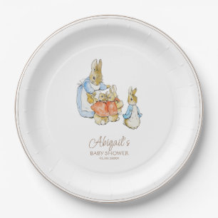 Classic Peter the Rabbit Baby Shower Paper Plate