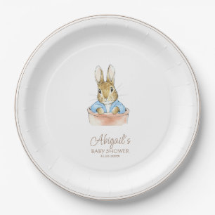 Classic Peter the Rabbit Baby Shower Paper Plate