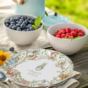 Classic Peter the Rabbit Baby Shower Paper Plate