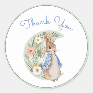 Classic Peter the Rabbit Beatrix Potter Birthday  Classic Round Sticker