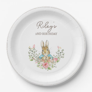 Classic Peter the Rabbit Birthday Paper Plate