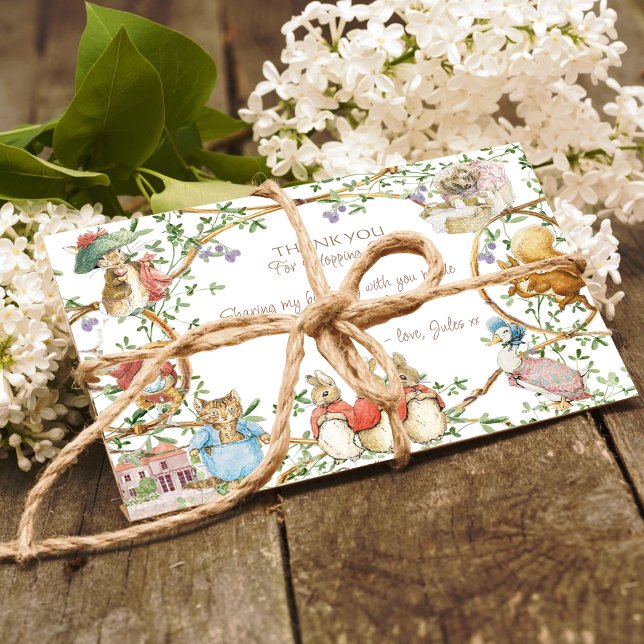 Classic Peter the Rabbit Birthday Thank You Card (Creator Uploaded)