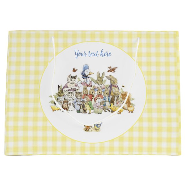 Classic Peter the Rabbit  Large Gift Bag (Front)