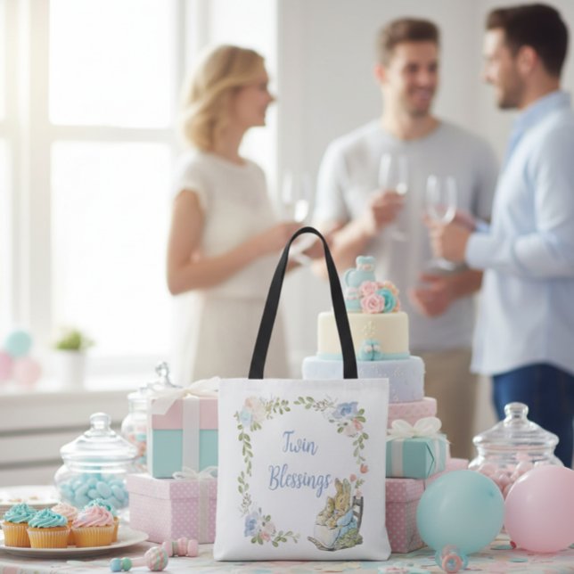 Classic Peter the Rabbit Twin Baby Shower  Tote Bag (Creator Uploaded)