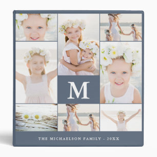 Classic Photo Collage with Monogram and Name Binder