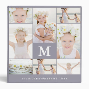 Classic Photo Collage with Monogram and Name Binder