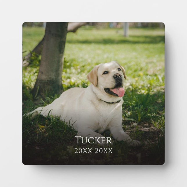 Classic Photo Custom Memorial Plaque (Front)