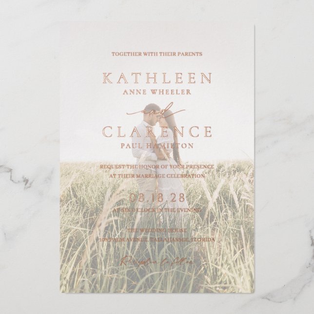 Classic Photo Elegant Wedding (Front)