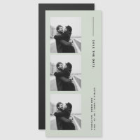 Classic Photo Strip Wedding Magnetic Save The Date