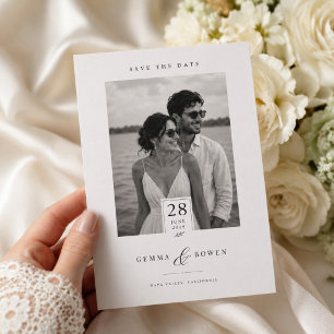 Classic Photo Wedding Save The Date Card