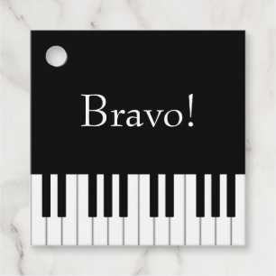 Classic Piano Keyboard Musicians' Personalized Favour Tags