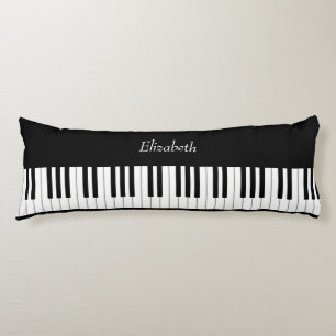 Classic Piano Keyboard Personalized Music Body Pillow