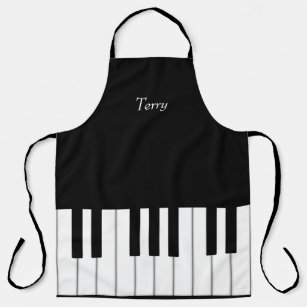 Classic Piano Keyboard Personalized Music Lover's Apron