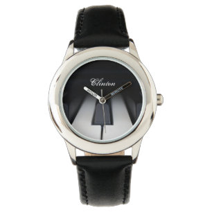 Classic Piano Keys Personalized Name Watch