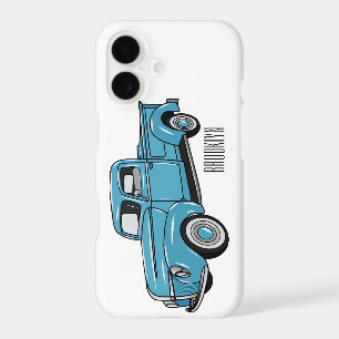 Classic pick up truck cartoon illustration