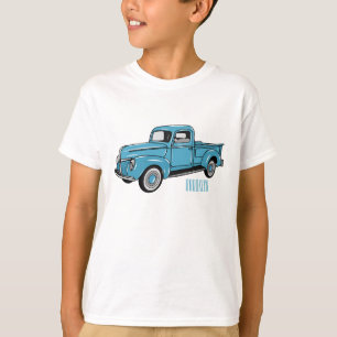 Classic pick up truck cartoon illustration T-Shirt